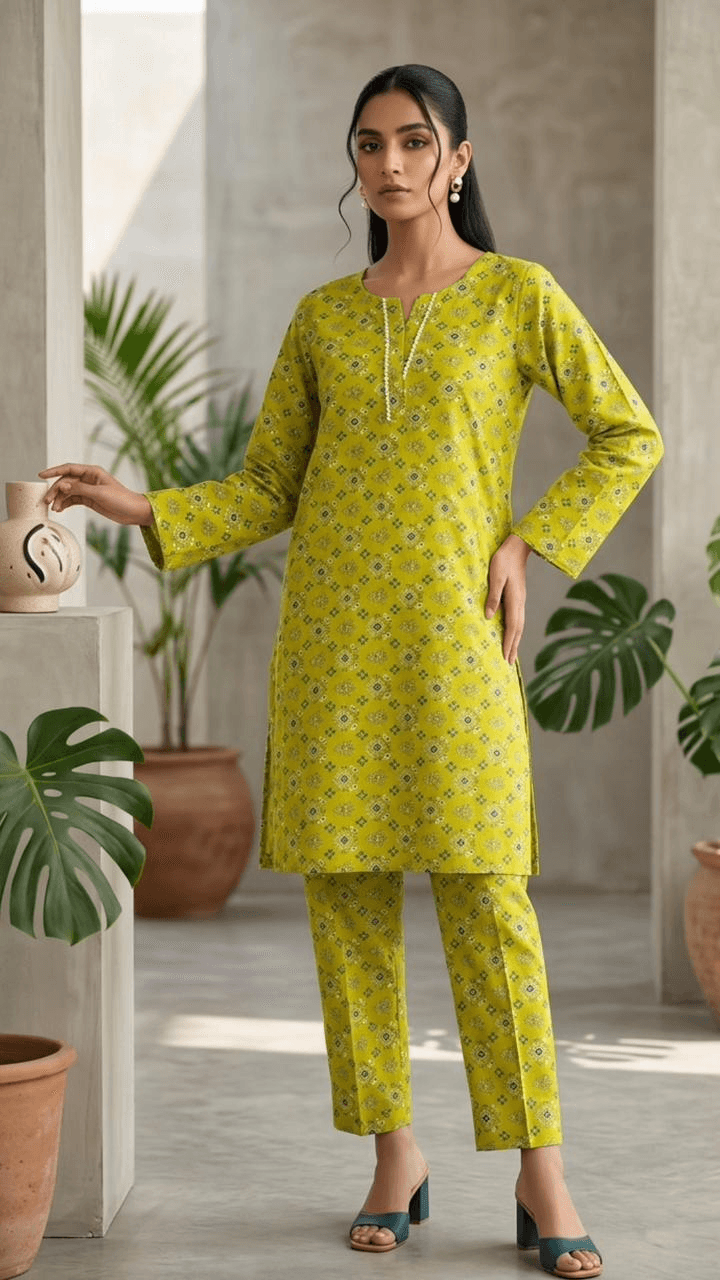 Elegant Roma Cotton 2-Piece Suit for Women and Girls – Ready-to-Wear All-Season Ensemble