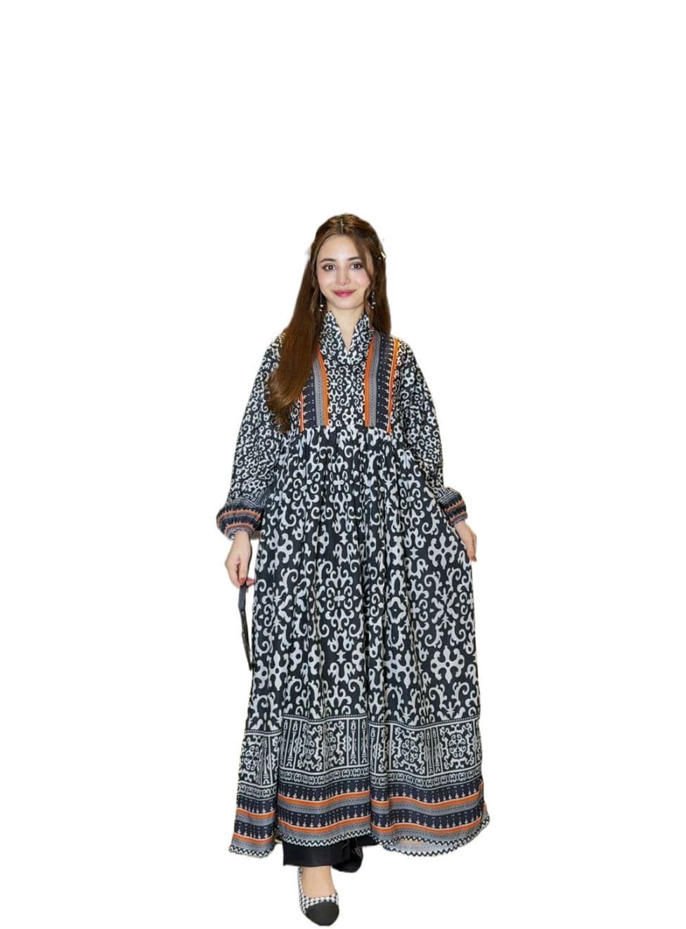 New Summer arrival Digital printed Swiss Lawn Maxi 1piece For Women's Fashion Party Wear Casual Wear Picnic Wear